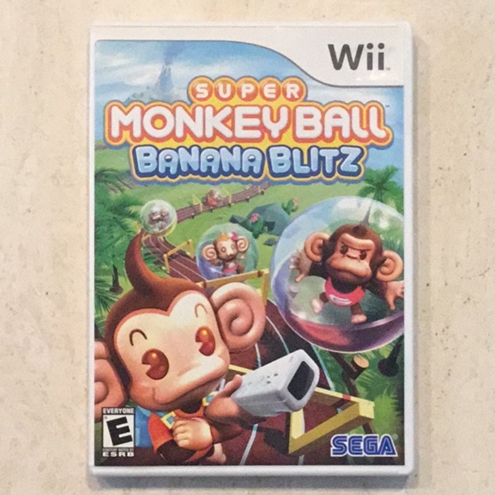 Super Monkey Ball Banana Blitz Nintendo Wii Game Complete
